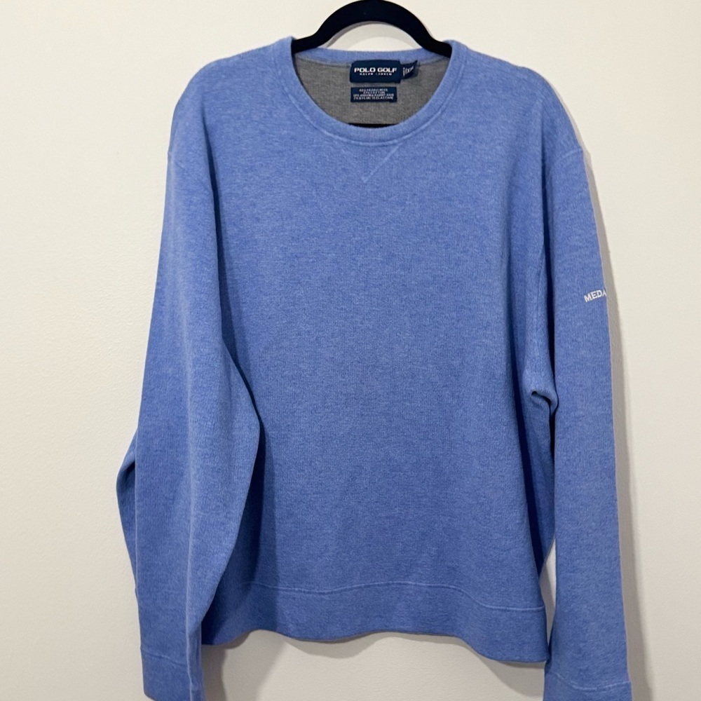 Polo Golf Ralph Lauren Merino Wool Blend Crewneck Sweater XXL Medalist Logo